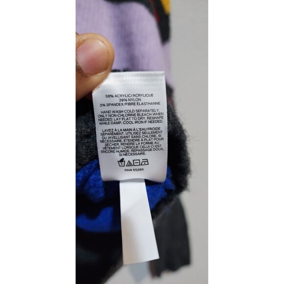 EXPRESS STRIPED COLOR MOCK NECK SWEATER SIZE XS - Picture 6 of 10